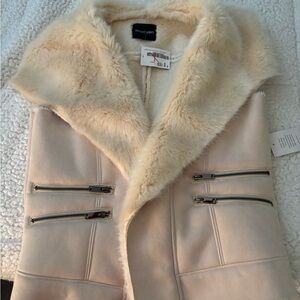 Dolce Cabo Cream Faux Fur Vest